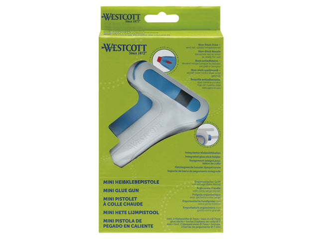 Lijmpistool Westcott. Mini. mit 2 Lijmstiften