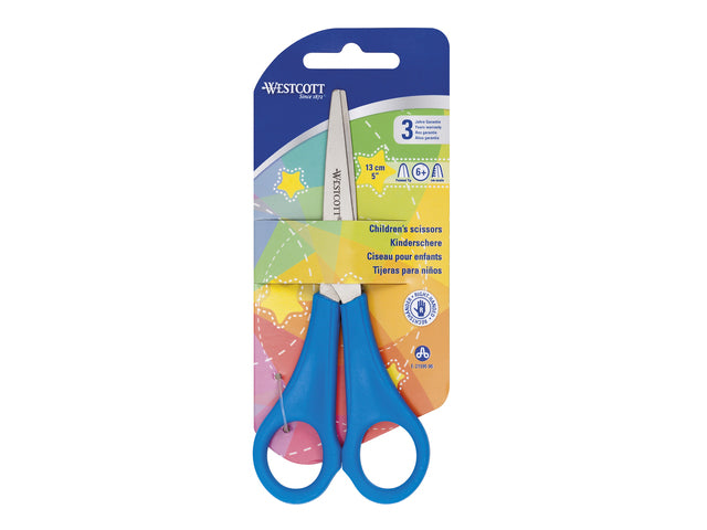 Schaar Westcott Kids 13cm Spitse Punt RH blauw