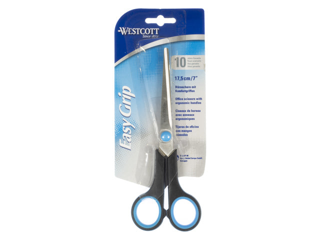 Schaar Westcott 18 cm Easy Grip RVS Softgrip