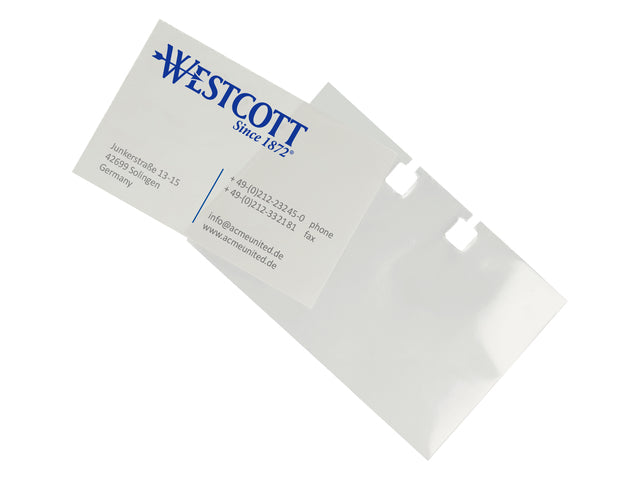 Hoezen Westcott tbv Rolodex AC-E744539 50 Stück 10,2x1,6x6,8cm
