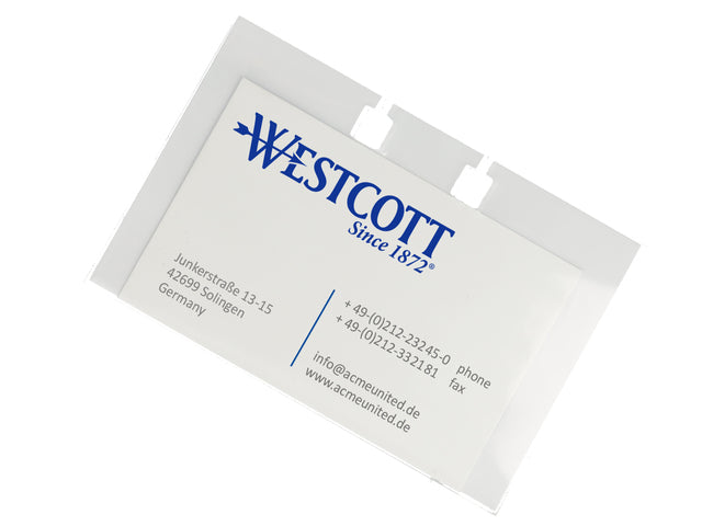 Hoezen Westcott tbv Rolodex AC-E744539 50 Stück 10,2x1,6x6,8cm