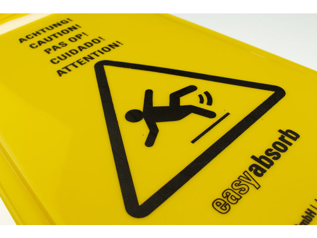 Waarschuwingsbord Easy Absorb tweezijdig, opvouwbaar.
