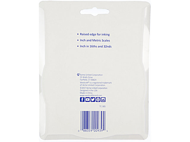 Flexible Linie Westcott 40 cm Zoll und cm Länge