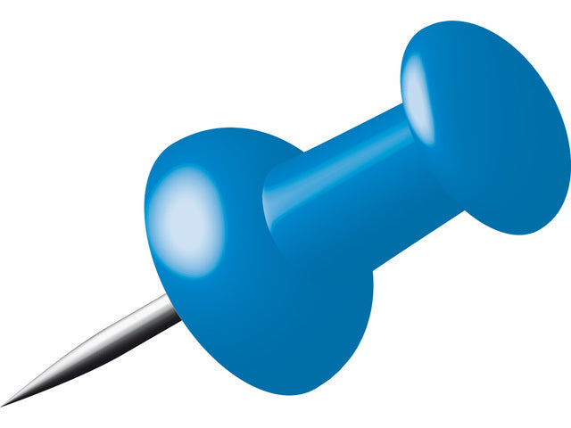Pushpins Alco doosje a 40 stuks donkerblauw
