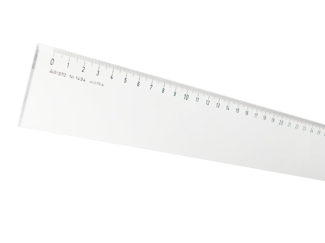 Liniaal Aristo 40cm glashelder plexiglas