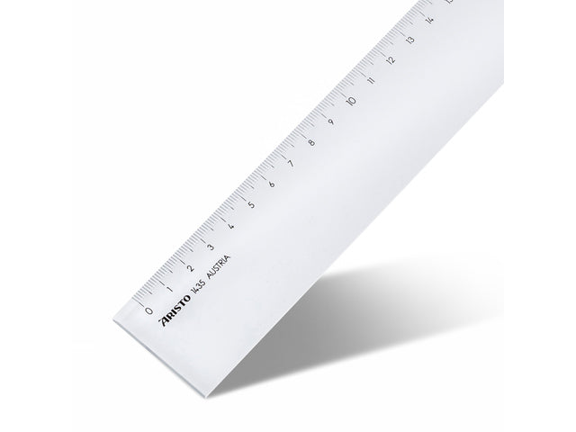 Liniaal Aristo 50cm glashelder plexiglas