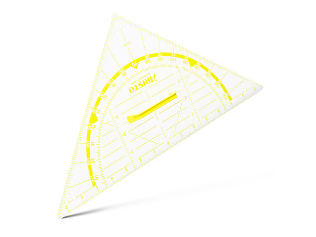 Geodriehoek Aristo 80 cm für Schultafel