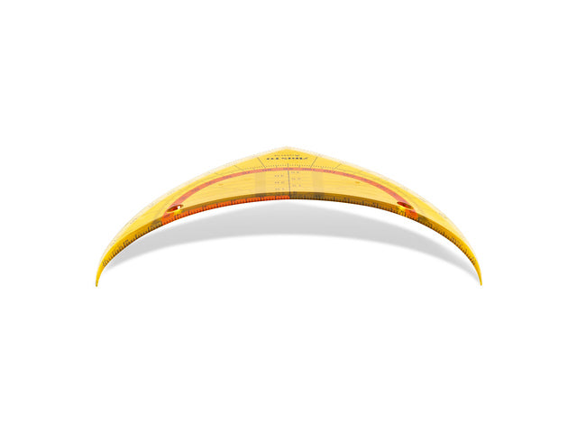Geodriehoek Aristo GEOflex 14cm flexibel Neon oranje