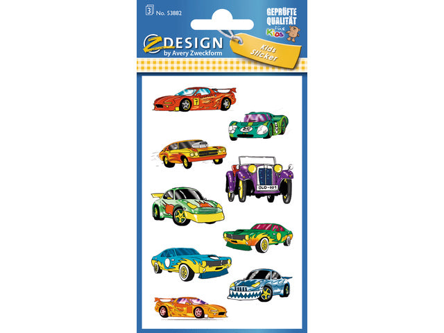 Papieraufkleber Z-Design Kids im 3-teiligen Auto-Paket