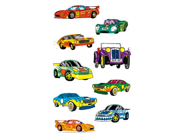Papieraufkleber Z-Design Kids im 3-teiligen Auto-Paket