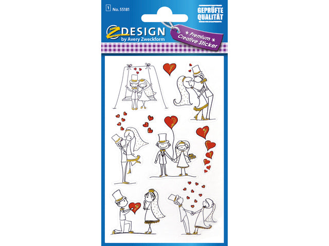 Papieraufkleber Z-Design Creative im 1er-Pack