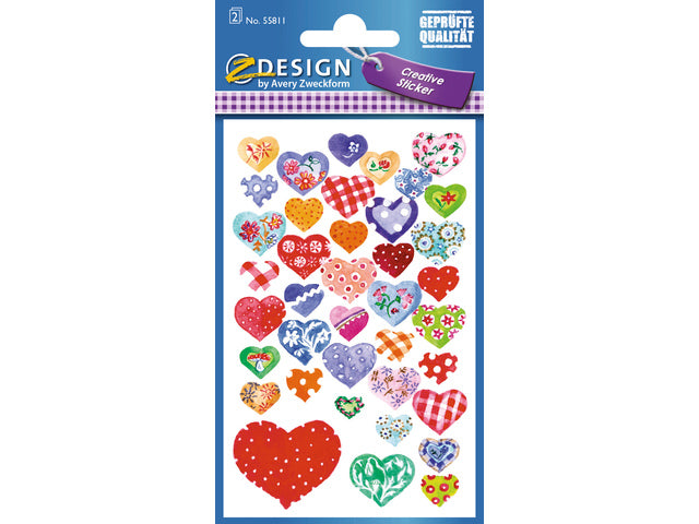 Z-Design Creative-Papieretikett mit 2 Stück glänzenden Hartpapier