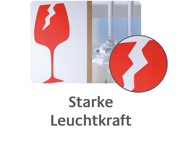 Etikettenaufkleber Avery „This way up“ auf Rolle im Spender 74 x 100 mm