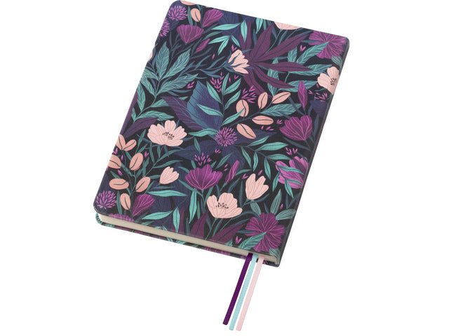 Notitieboek Èccolo Tropical Floral lijn ca.15x20cm 80gr. 256 pag.
