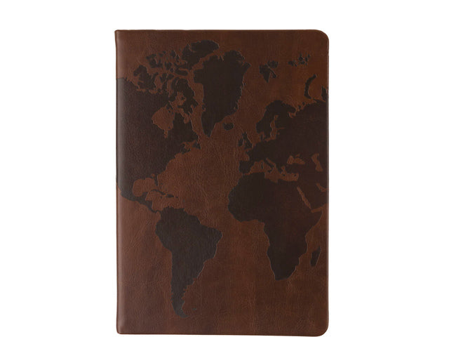 Notitieboek Èccolo Brown Legend Map lijn ca.15x20cm 80 gr. 256 pagina.