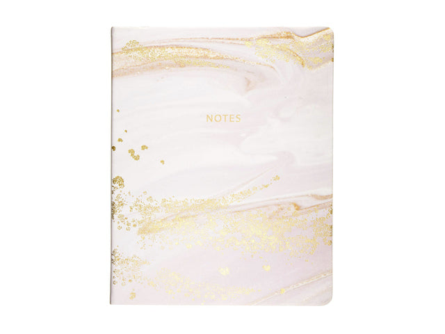 Notitieboek Èccolo Pink Marble lijn ca.20x25cm 80gr. 256 Seiten.