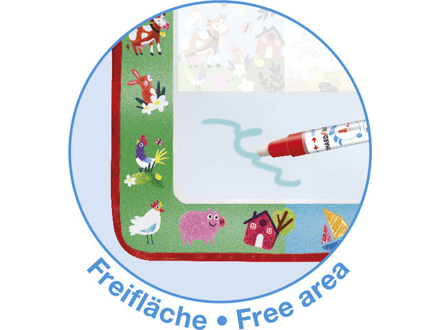 Tekenmat Eberhard Faber Aquafun 32x32cm inkl. 1 Wasserstift