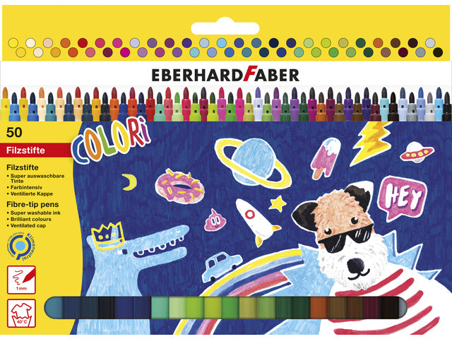 Viltstift Eberhard Faber 50 Farben