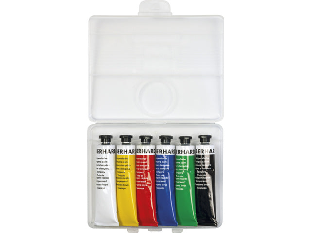 Plakkaatverf Eberhard Faber 6 Farben Tube 18 ml