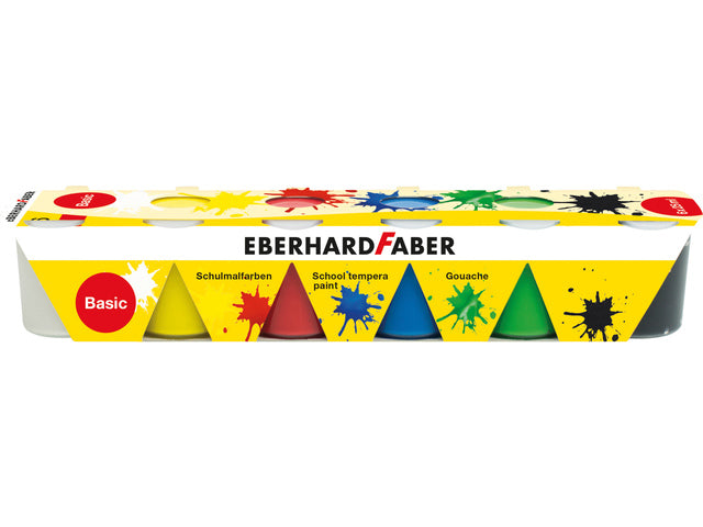 Schulverf Eberhard Faber Tempera 6x25ml Standardfarben