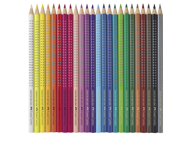 Farbiges Faber-Castell Grip 2001 Metalletui mit 24 Stück