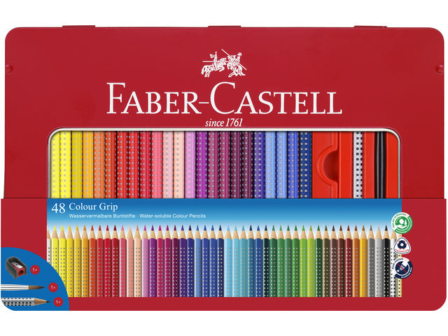 Kleurpotlood Faber-Castell Grip 2001 Set mit 48 Stück