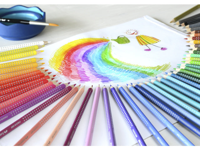 Kleurpotlood Faber-Castell Grip 2001 Set mit 48 Stück