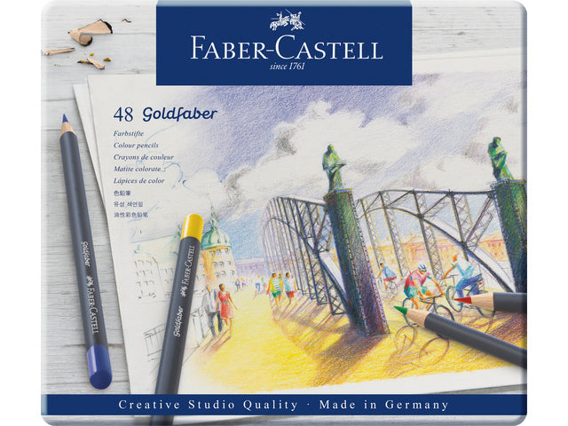 Kleurpotlood Faber-Castell Goldfaber etui à 48 stuks