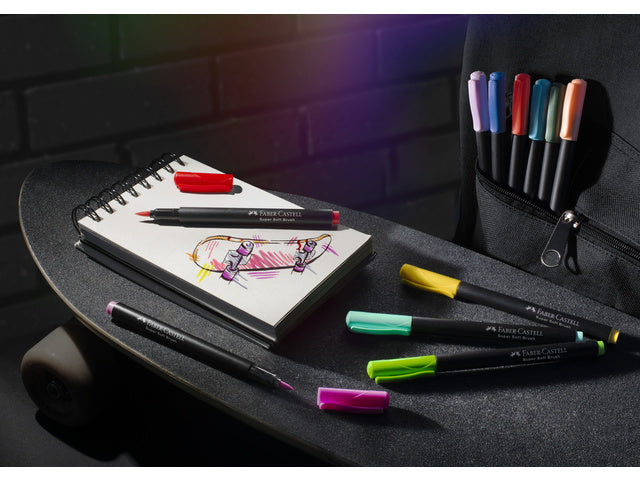 Pinselstift Faber-Castell Black Edition 20 Stück im Kartonetui