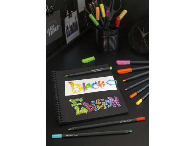 Pinselstift Faber-Castell Black Edition 20 Stück im Kartonetui