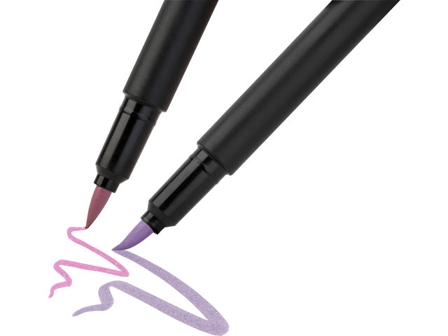 Pinselstift Faber-Castell Black Edition Pastell 6 Stück im Kartonetui