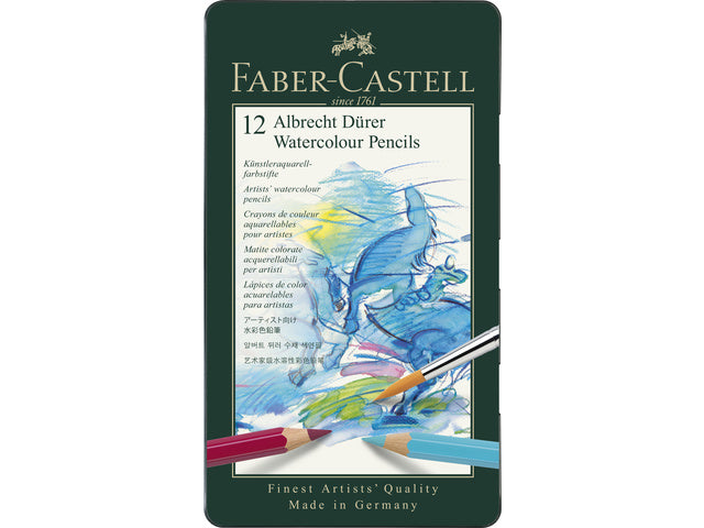 Aquarelpotlood Faber-Castell Albrecht Dürer etui à 12 stuks