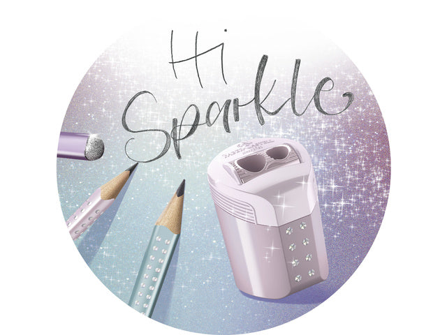 Stiftehalter Faber-Castell Grip sparkle rose metallic