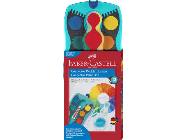 Wasserleitungen Faber-Castell 12 Farben + 1 Schlauch mit Verbindungsstück türkis