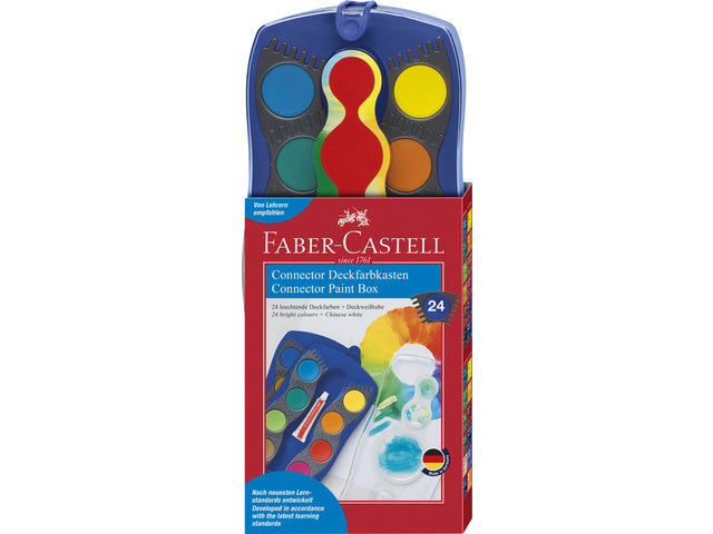 Wasserleitungen Faber-Castell 24 Farben +1 Schlauch mit Anschluss Blauw
