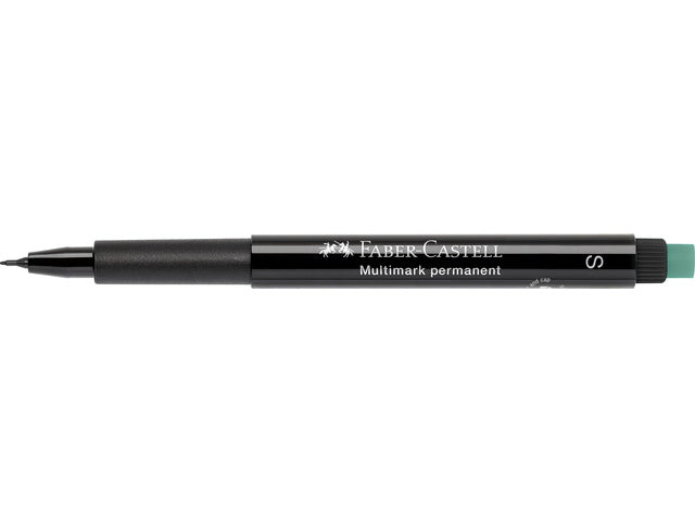 Marker Faber-Castell Multimark permanent S zwart