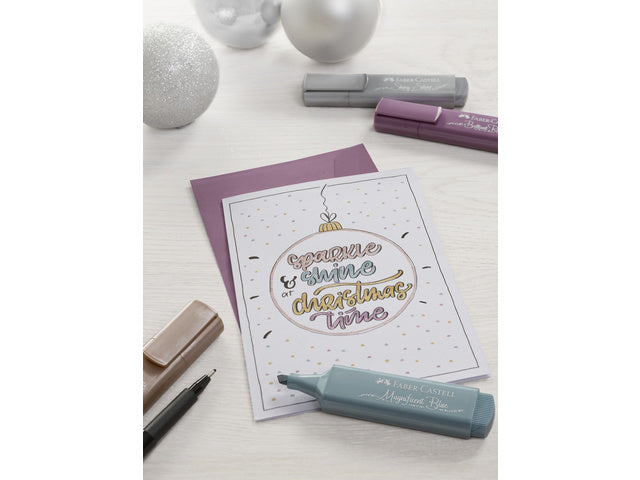 Textmarker Faber-Castell 46 metallic blauw