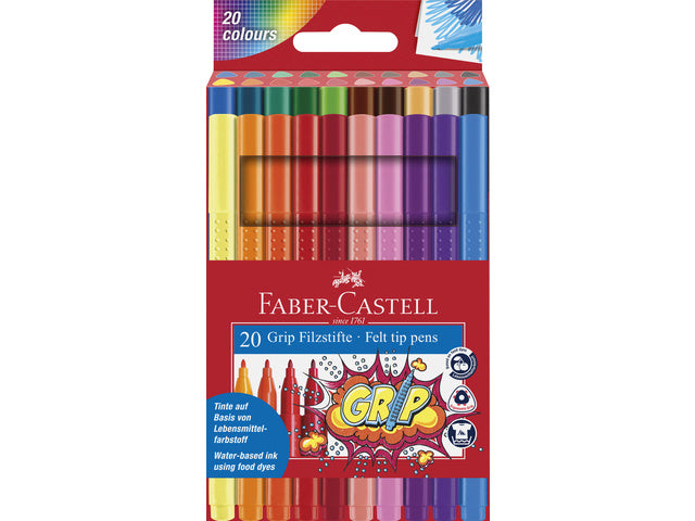 Stifte Faber-Castell GRIP Color Etui 20 Stück