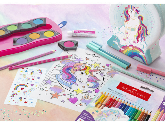 Viltstift Faber-Castell Connector Schneekugel Einhorn 33 Stück sortiert