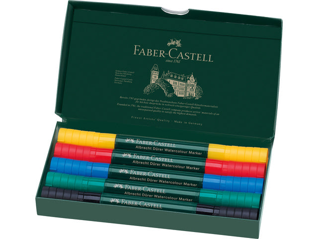 Aquarelmarker Faber-Castell Albrecht Dürer doos a 5 stuks