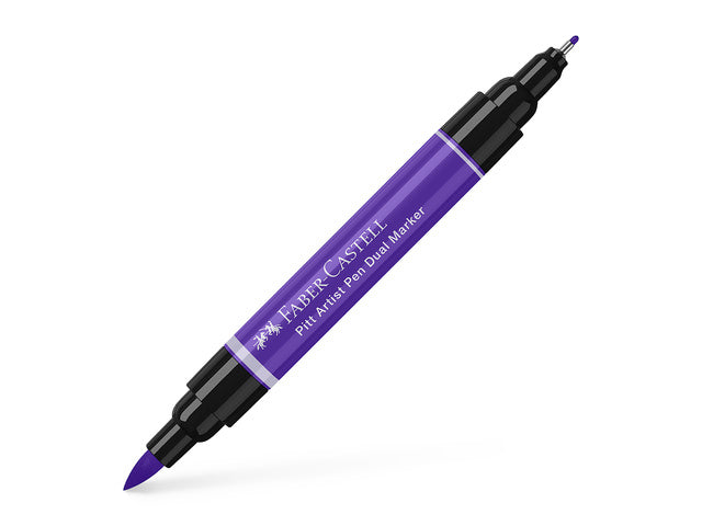 Tekenstift Faber-Castell Pitt Artist Pen duo marker 136 paarsviolet
