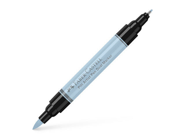 Tekenstift Faber-Castell Pitt Artist Pen duo marker 148 ijsblauw
