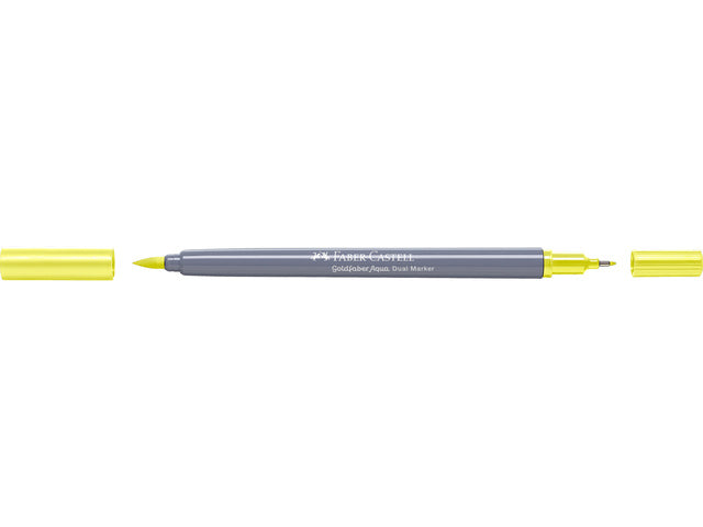 Duo aquarelmarker Faber-Castell Goldfaber 205 cadmium citroengeel
