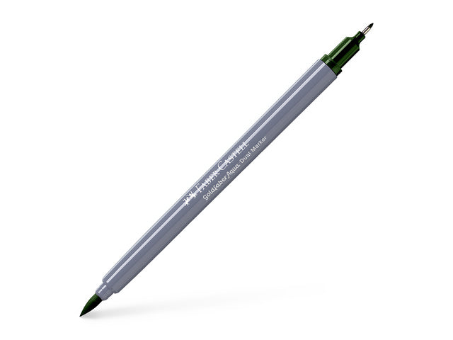 Duo aquarelmarker Faber-Castell Goldfaber 267 dennengroen