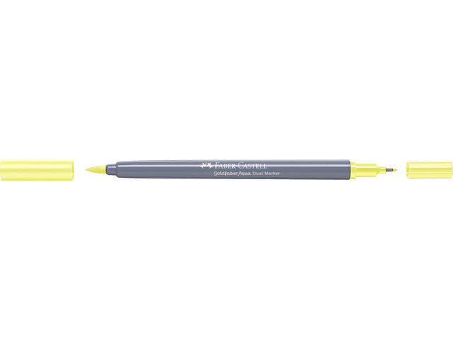 Duo aquarelmarker Faber-Castell Goldfaber 104 licht geel glanzend