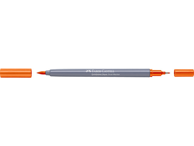 Duo aquarelmarker Faber-Castell Goldfaber 113 oranje glanzend