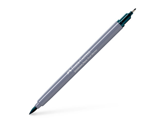Duo aquarelmarker Faber-Castell Goldfaber 158 diep kobaltgroen