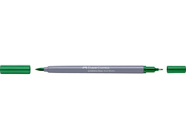 Duo aquarelmarker Faber-Castell Goldfaber 163 smaragdgroen