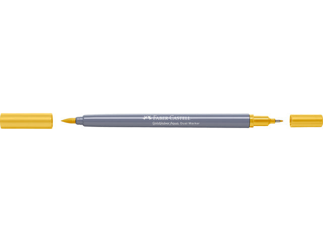 Duo aquarelmarker Faber-Castell Goldfaber 185 Napels geel