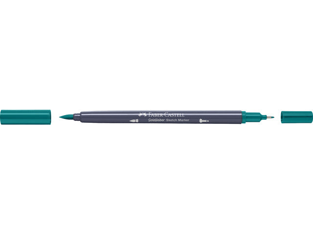 Schetsmarker Faber-Castell Goldfaber 313 donker kobaltgroen op alcoholbasis